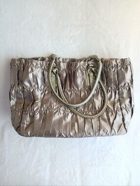 Large Used Satin Tote Bag Ion Brand